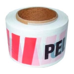 Cinta peligro roja y blanca 8cm x 200mts
