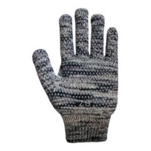 Guantes tejidos algodón moteado metalúrgico